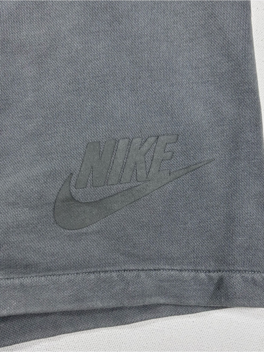 Vintage Nike Sweat Shorts Mens M Waist Gray Marks Noted Grunge 90s faded Stretch - Picture 2 of 5